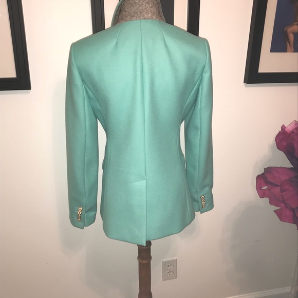 J.Crew Turquoise Jacket in Double Serg Wool 4 - Picture 8 of 8